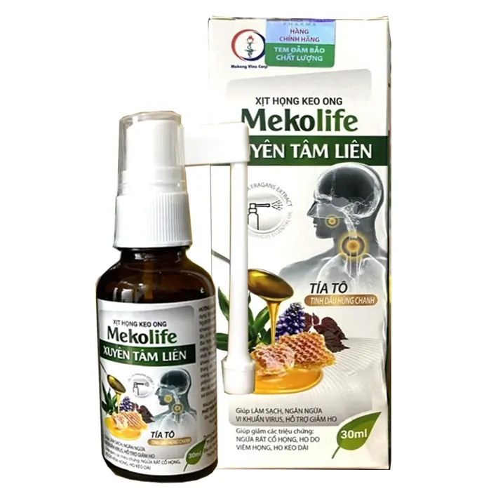 Xịt Họng Keo Ong Mekolife Xuyên Tâm Liên