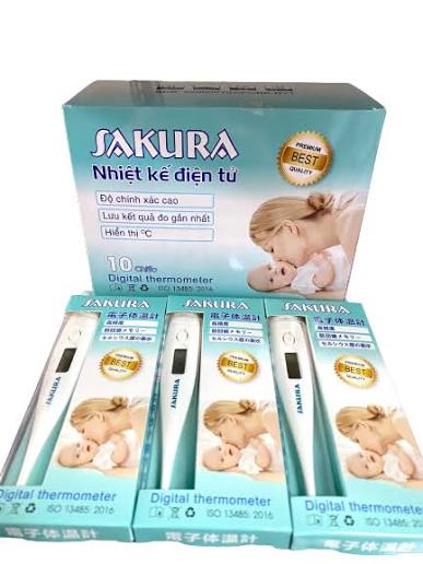 Nhiệt kế điện tử đo thân nhiệt Sakura