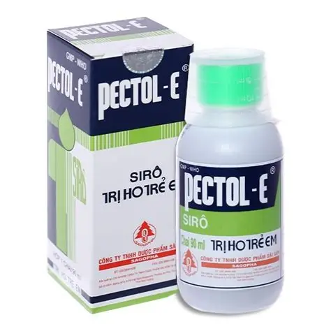 Siro Pectol-E trị ho, viêm phế quản chai 90ml